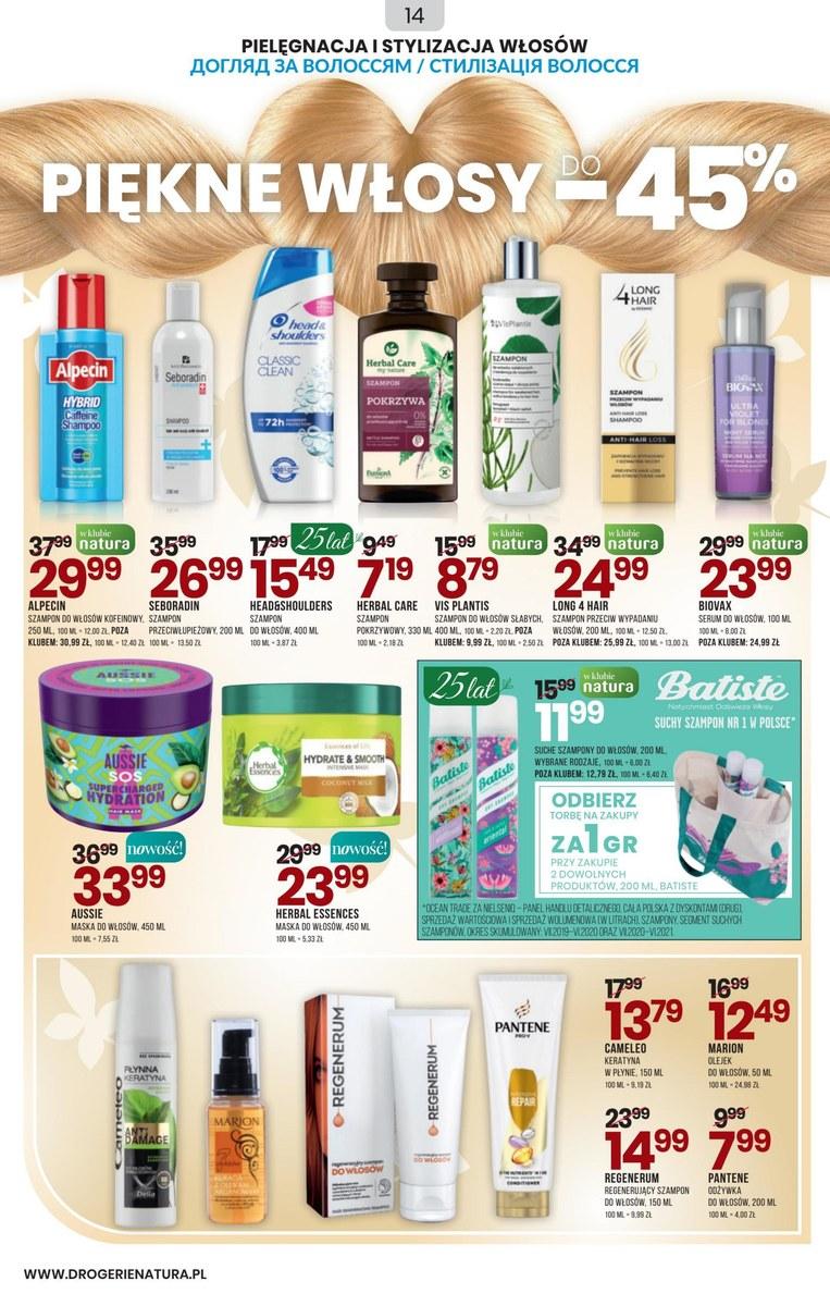Gazetka promocyjna Drogerie Natura str. 14