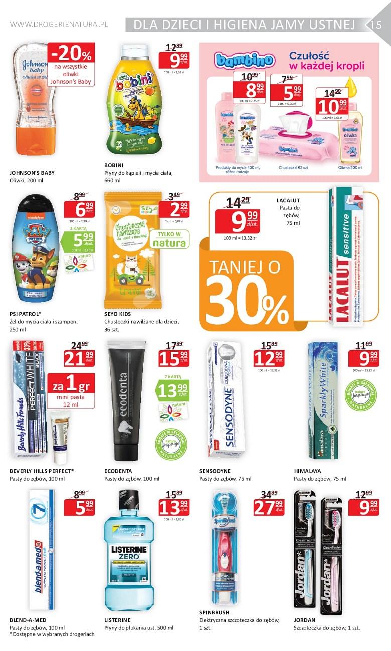 Gazetka promocyjna Drogerie Natura str. 15