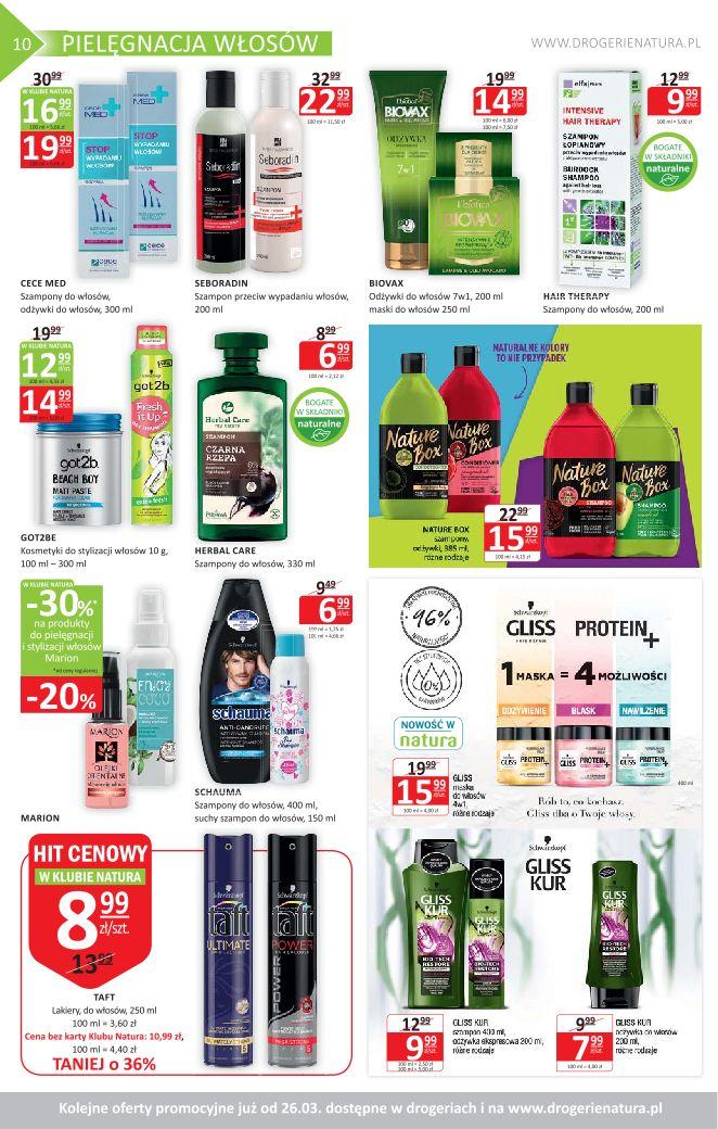 Gazetka promocyjna Drogerie Natura str. 10