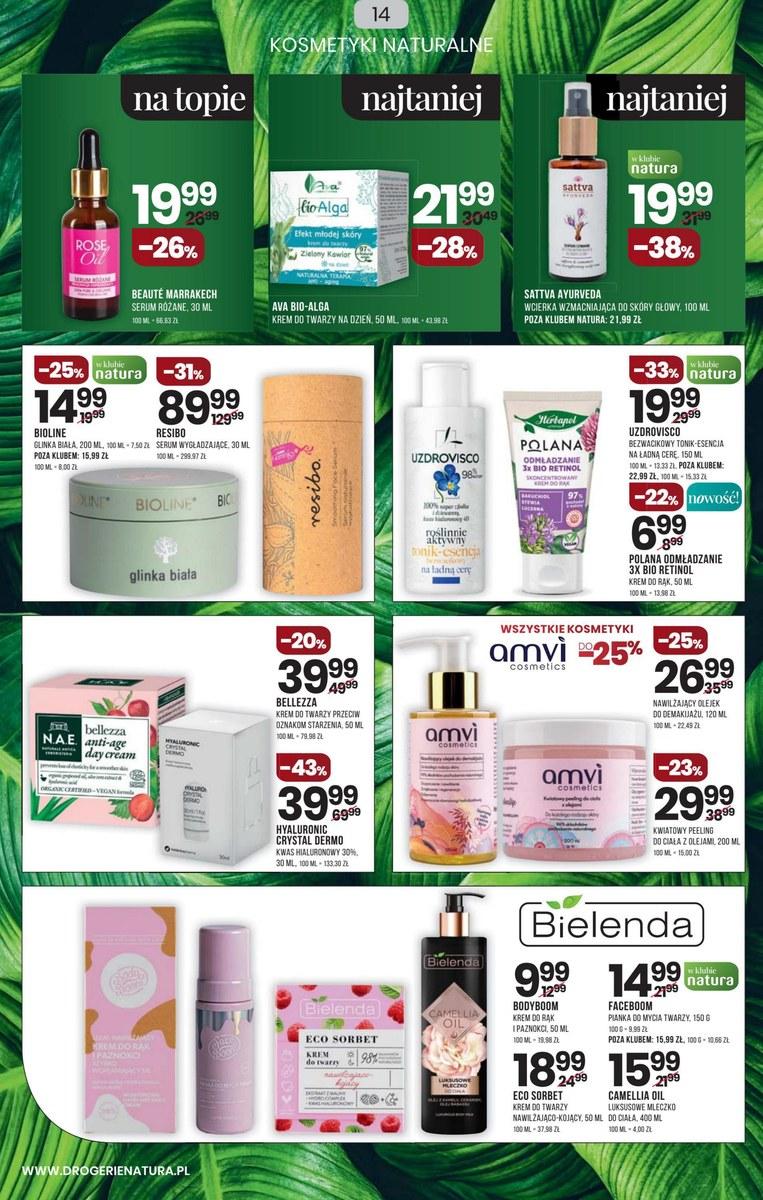 Gazetka promocyjna Drogerie Natura str. 14