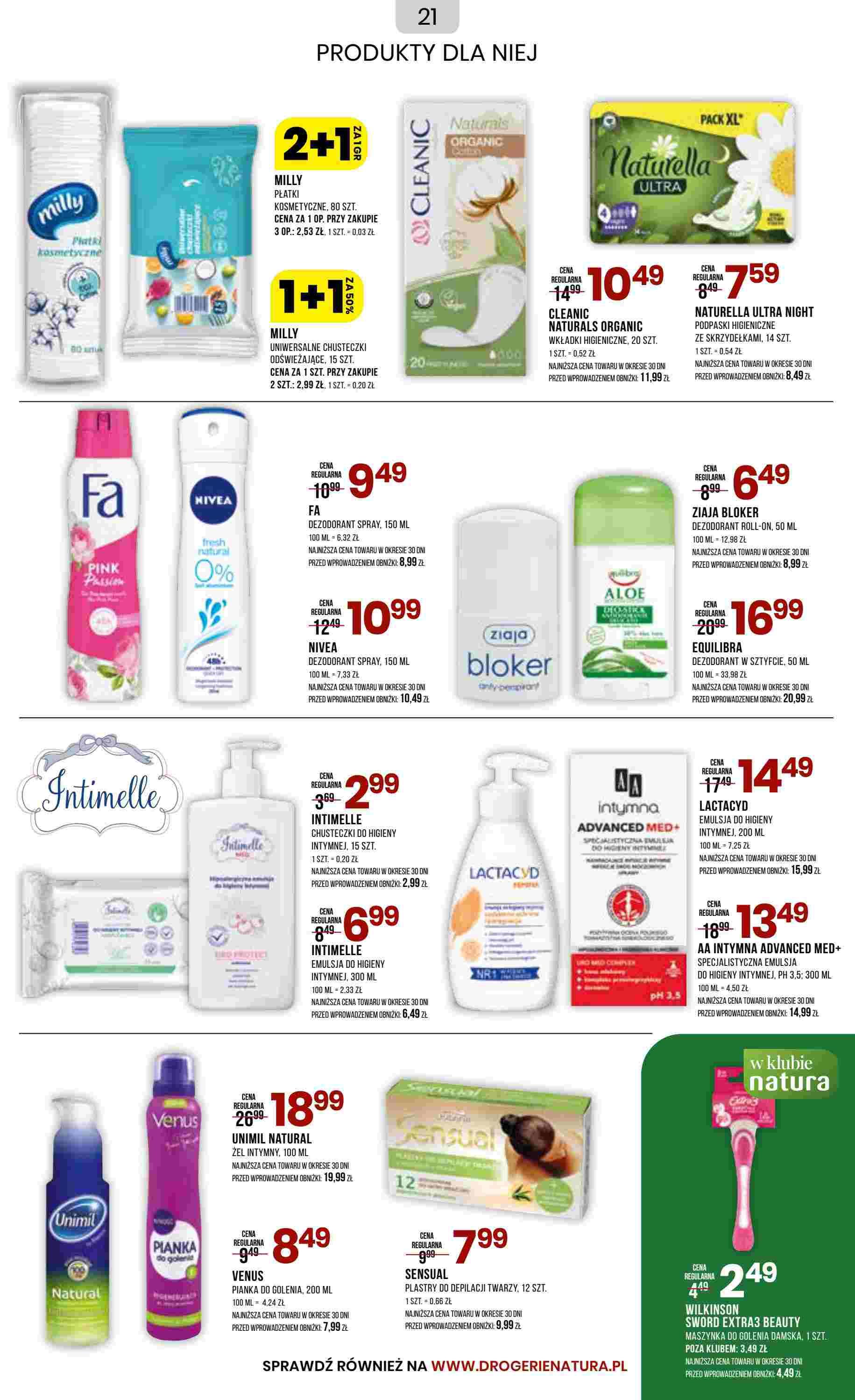 Gazetka promocyjna Drogerie Natura str. 21
