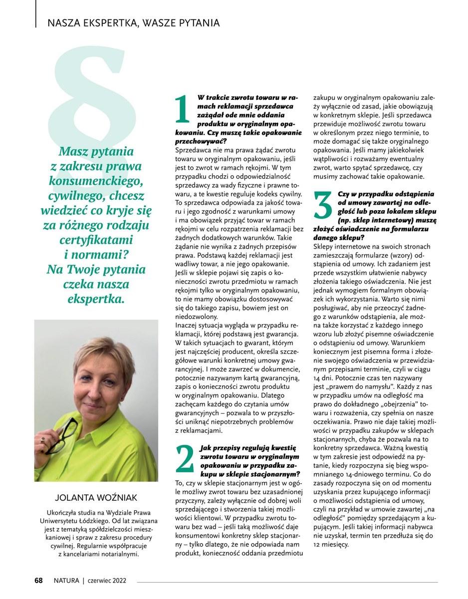 Gazetka promocyjna Drogerie Natura str. 68