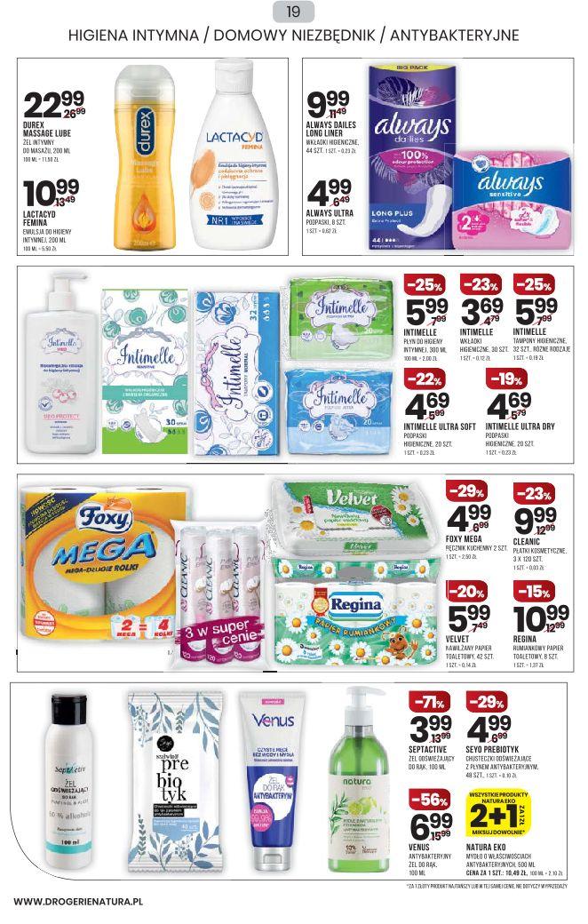Gazetka promocyjna Drogerie Natura str. 19