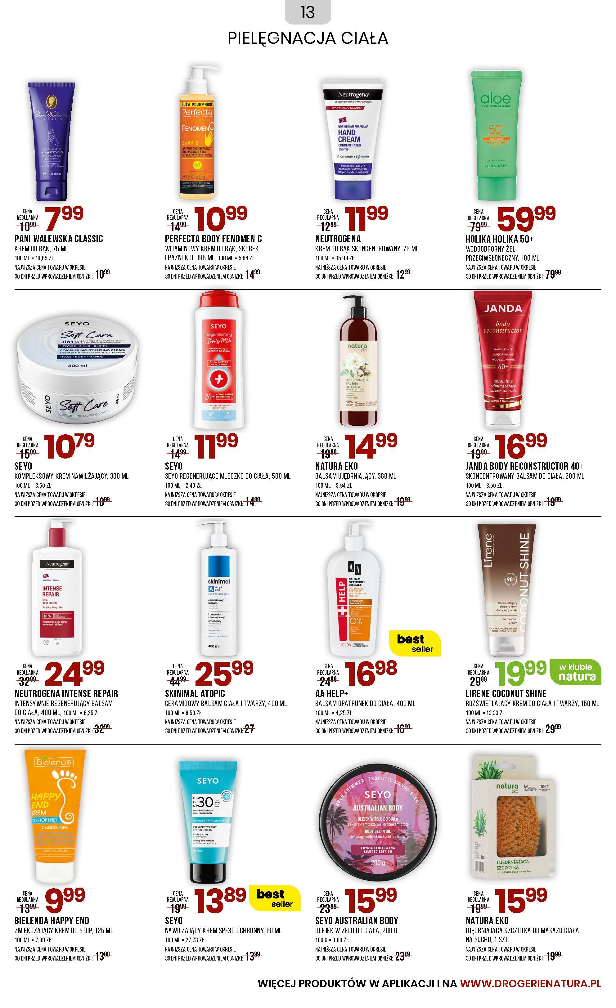 Gazetka promocyjna Drogerie Natura str. 13
