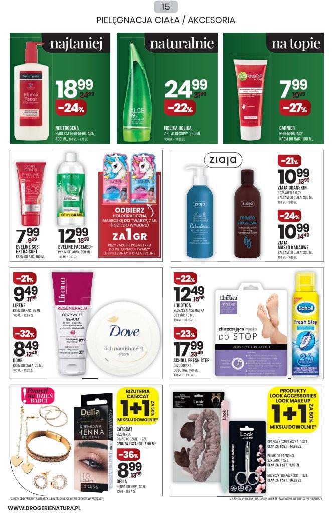 Gazetka promocyjna Drogerie Natura str. 15