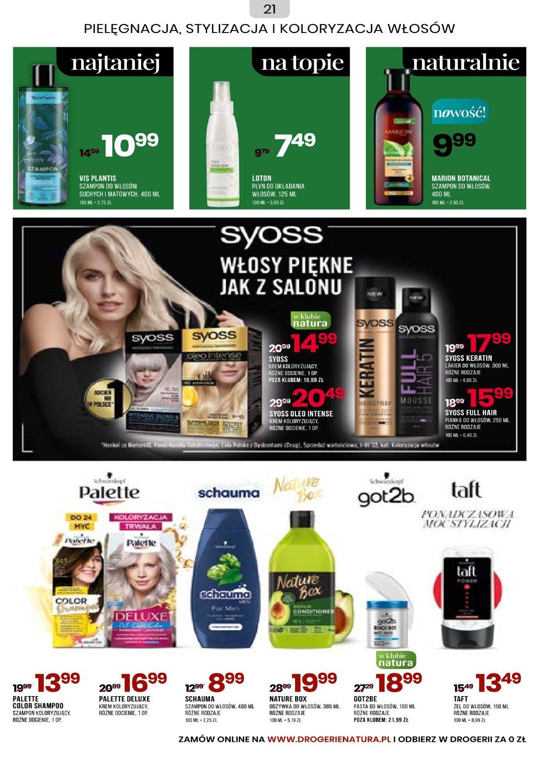 Gazetka promocyjna Drogerie Natura str. 21
