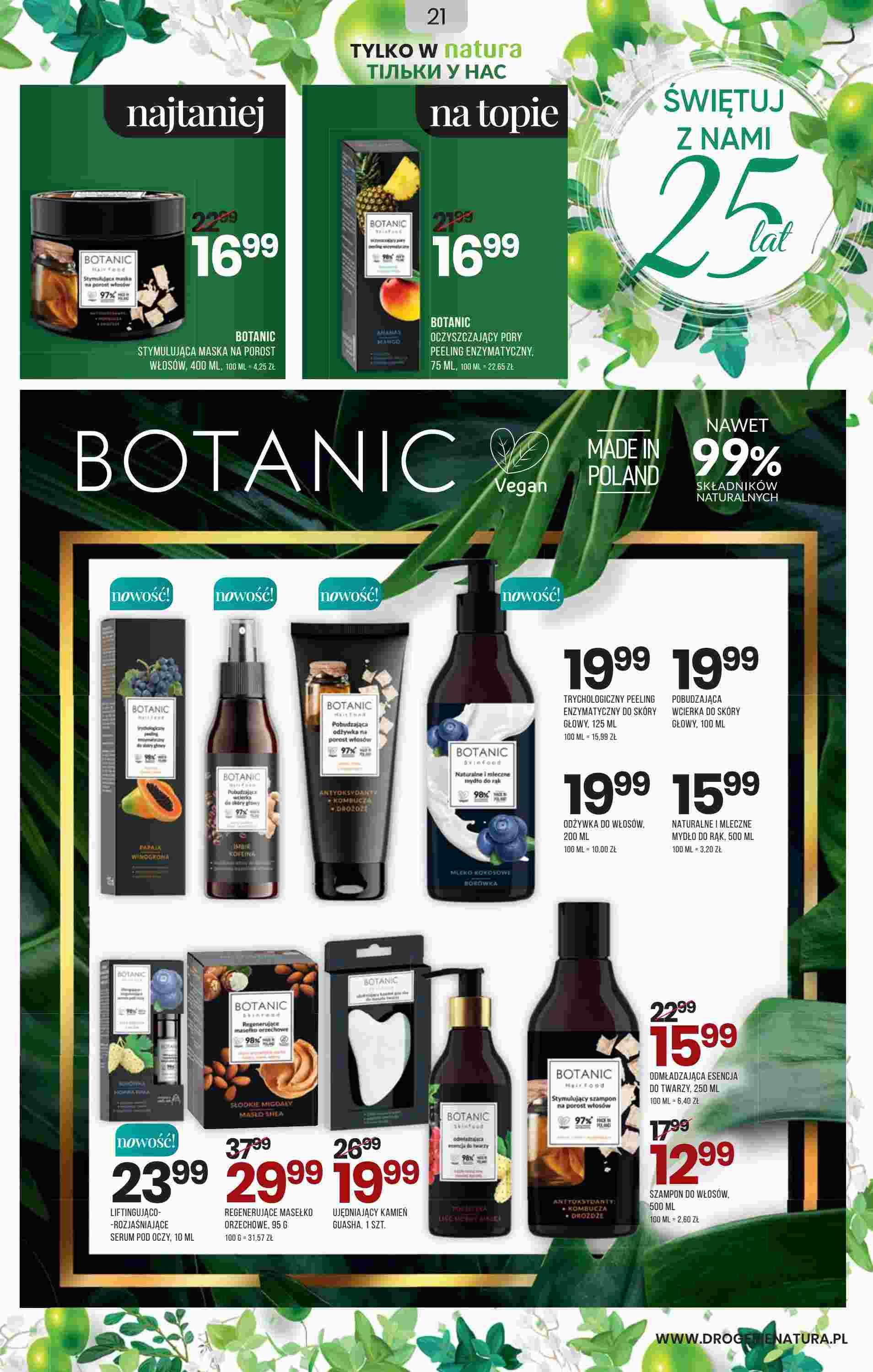 Gazetka promocyjna Drogerie Natura str. 21